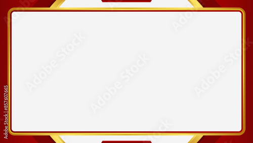 Abstract red and gold gradient background certificate template, banner template, flyer business