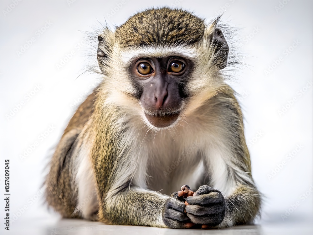 Obraz premium Vervet Monkey With A Curious Expression On Its Face