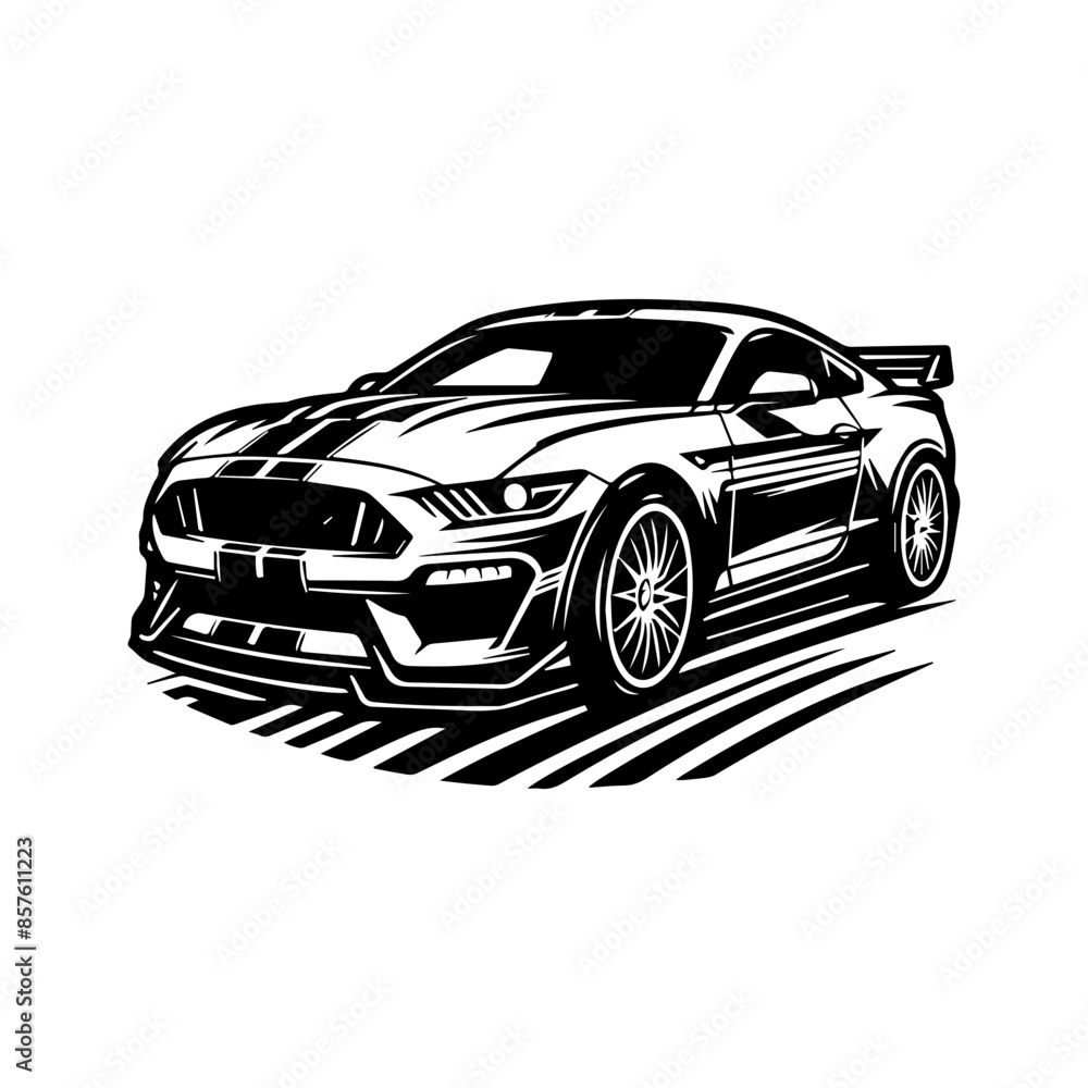 Fototapeta premium sport car logo design template. Super Car Vector Logo Template