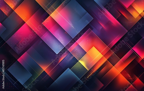 Abstract Geometric Pattern with Vibrant Colors