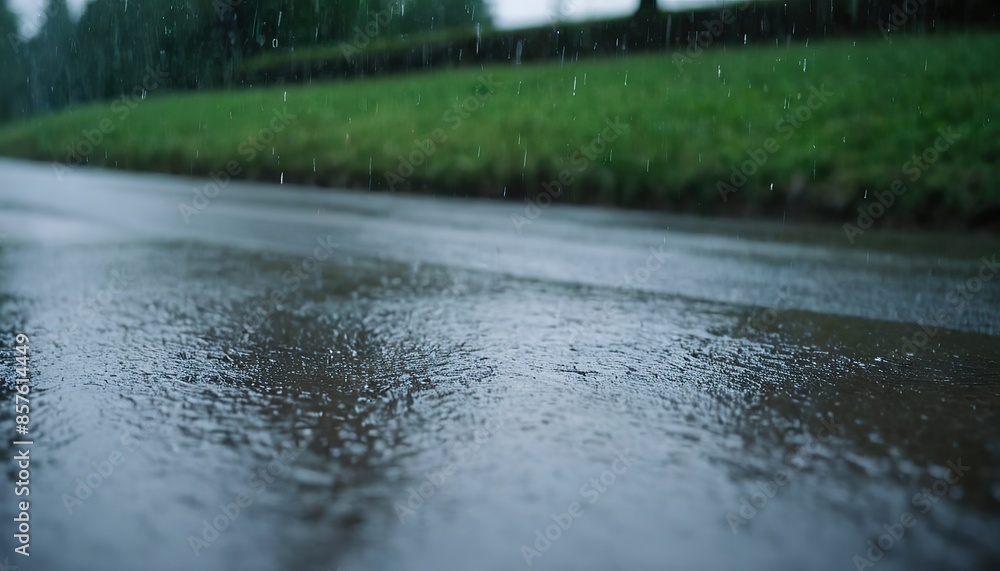 The rhythmic pattern of raindrops falling on a forest floor, a natural percussion in the symphony of World Water Day. The rhythmic pattern of raindrops falling on a forest floor, a natural percussion in the symphony of World Water Day.