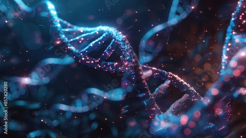 Abstract plexus DNA oragnic background