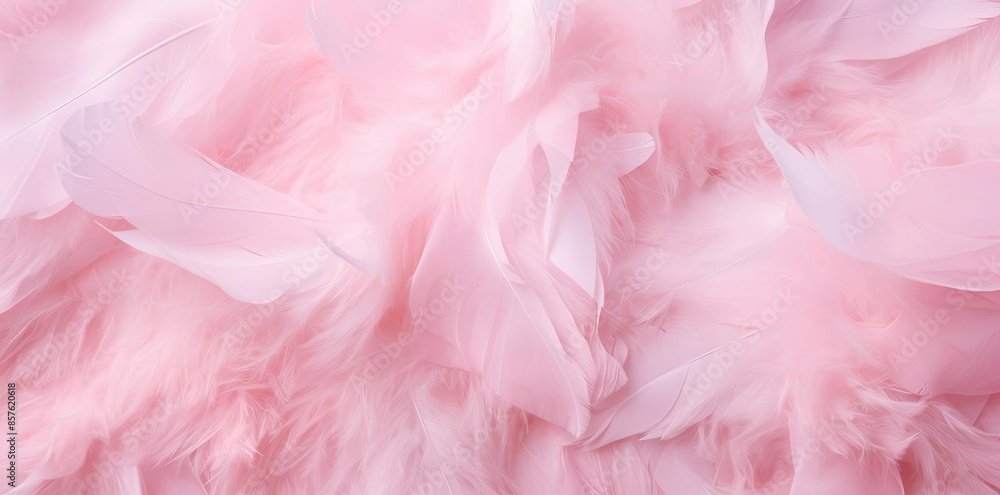 aesthetic pink background with feathers and a white petal aesthetic pink background with feathers and a white petal
