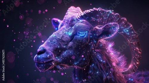 Glowing Ram in a Universe of Lights
