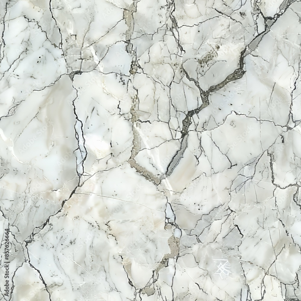 A seamless tile pattern of cracked marble with many veins running through it. A seamless tile pattern of cracked marble with many veins running through it.