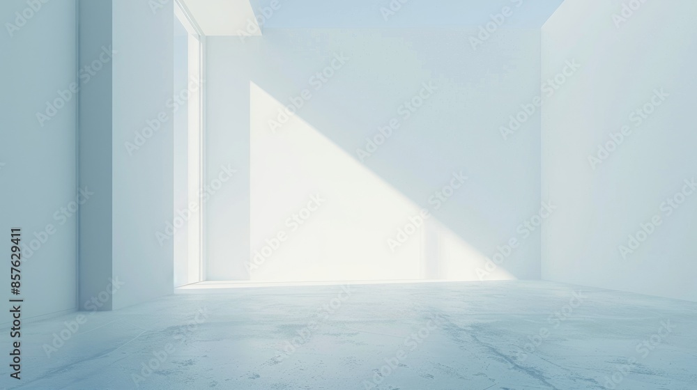 Obraz premium Clean white space with a large empty area and a smooth background.