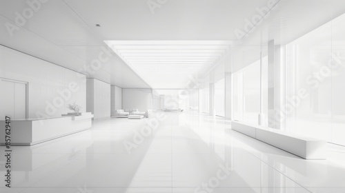 Wallpaper Mural Clean white space with a large empty area and a smooth background. Torontodigital.ca