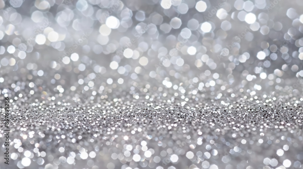 A bunch of silver stars are scattered on a white background A bunch of silver stars are scattered on a white background