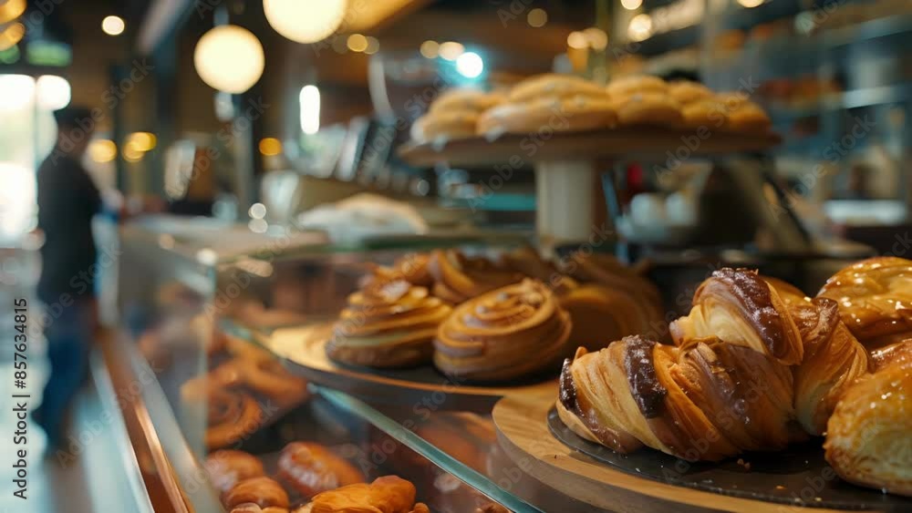 Defocused The aroma of freshly baked pastries mingles with the warm scent of coffee creating a cozy haze in the coffee shop. Defocused The aroma of freshly baked pastries mingles with the warm scent of coffee creating a cozy haze in the coffee shop.