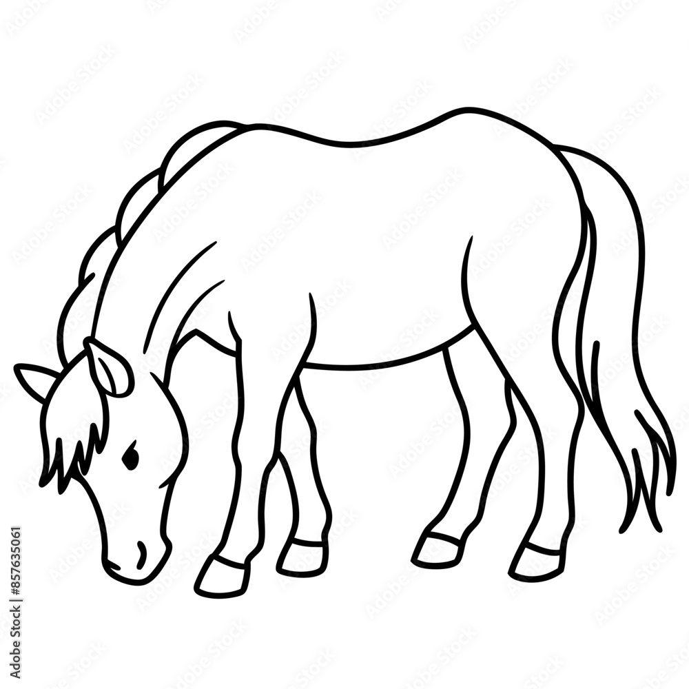 Fototapeta premium Adorable pets animal for coloring pages