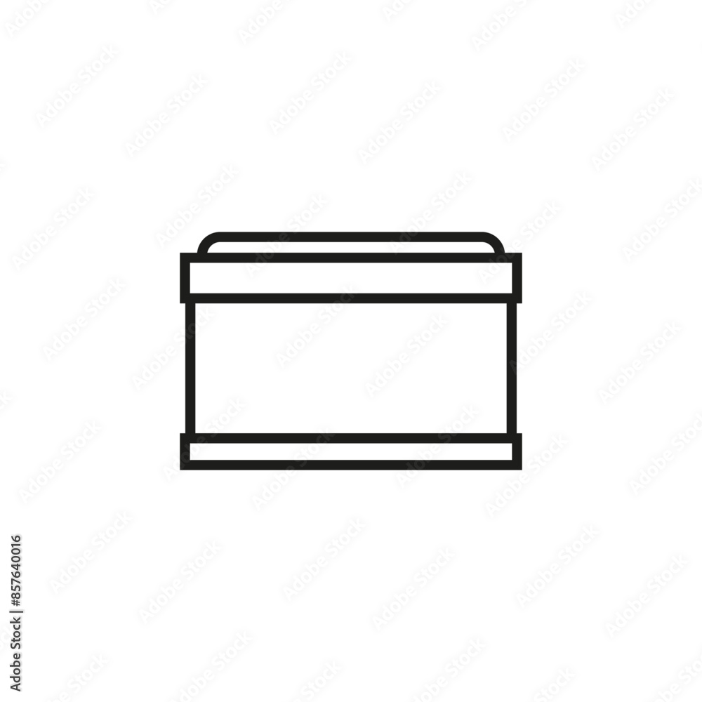 Aquarium icon. Empty glass aquarium of a rectangular shape. Vector simple outline icon on blank white background. Aquarium icon. Empty glass aquarium of a rectangular shape. Vector simple outline icon on blank white background.