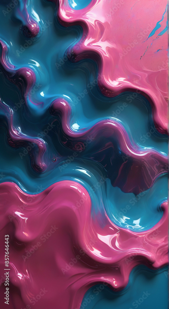 Glowing Waves Vector Background: Stylish Liquid Texture Glowing Waves Vector Background: Stylish Liquid Texture