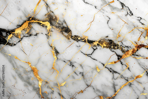 white marble with golden lines background