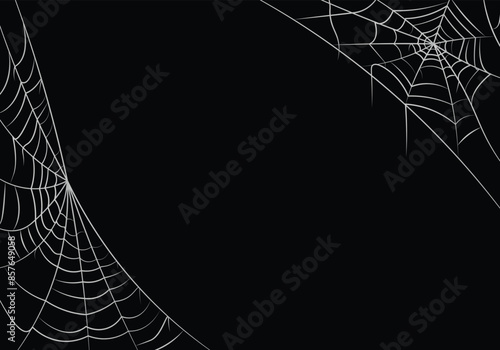 spider web background for halloween design. spider web line art