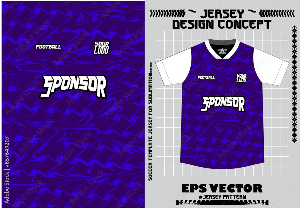 Fabric textile for Sport t-shirt ,Soccer jersey mockup for football club. uniform front view. Fabric textile for Sport t-shirt ,Soccer jersey mockup for football club. uniform front view.
