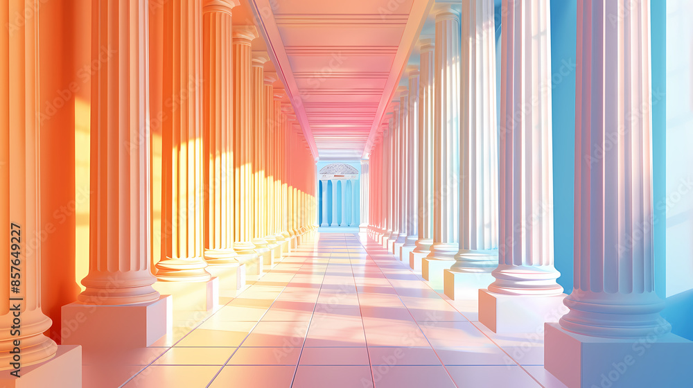 Simple orange corridor Simple orange corridor
