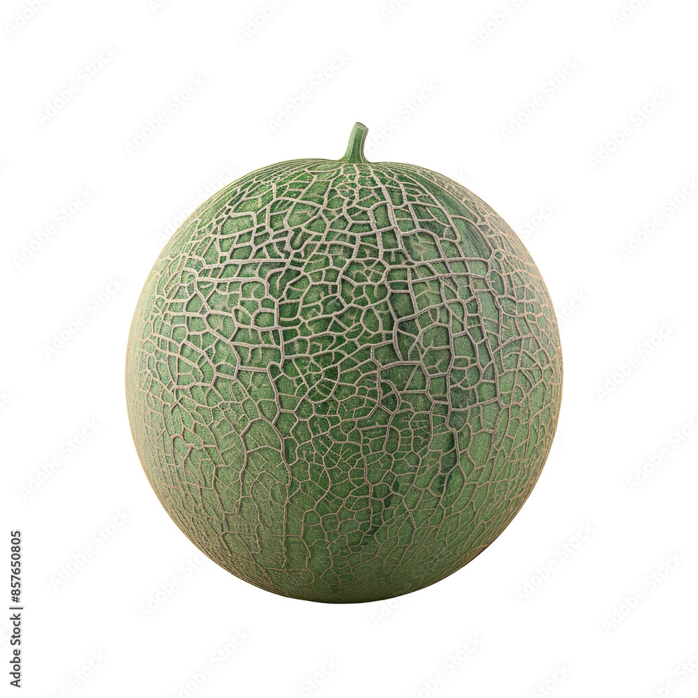 Lonely cantaloupe melon on transparent background Lonely cantaloupe melon on transparent background