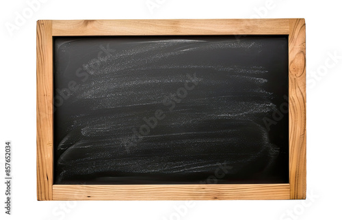 Obraz na płótnie Old blank blackboard isolated on transparent background
