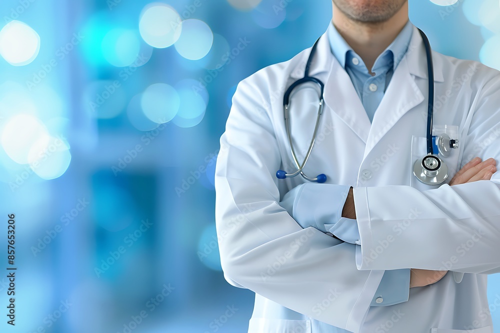 Doctor with Stethoscope in a White Coat Doctor with Stethoscope in a White Coat