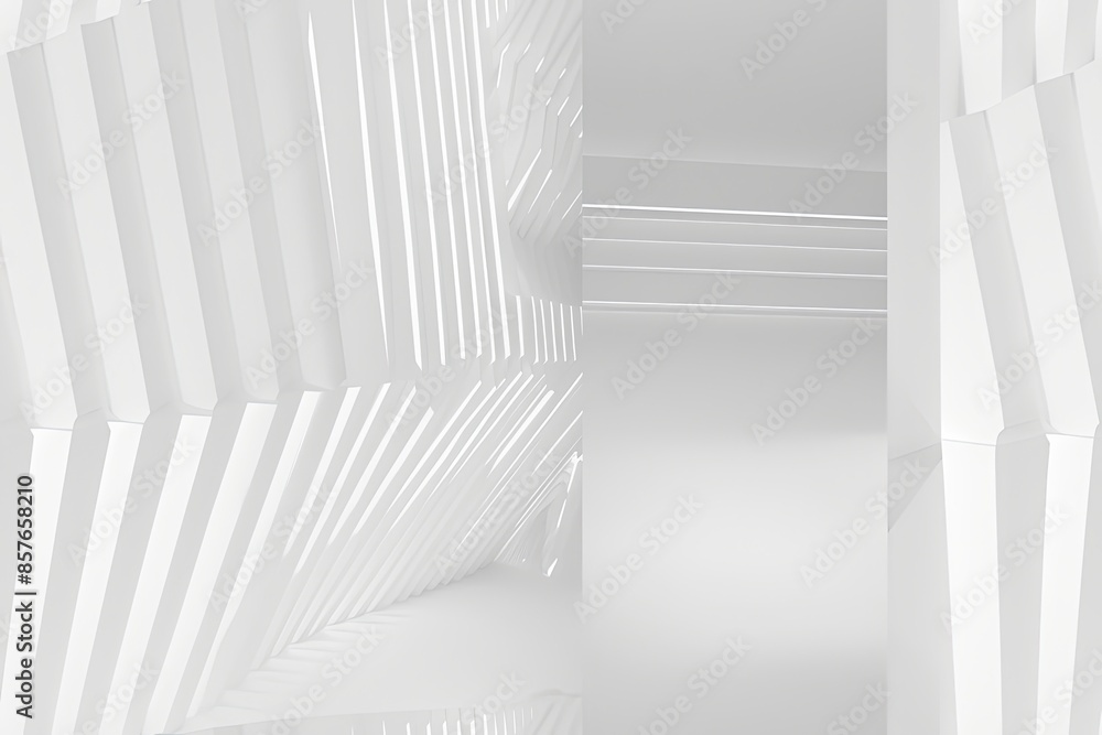 Obraz premium White Minimalist Abstract Background created with Generative AI