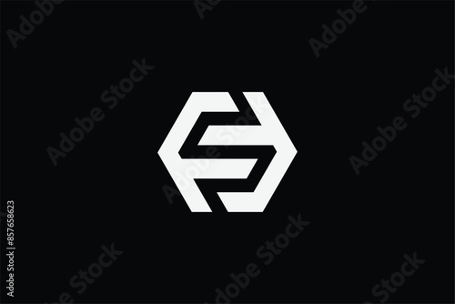 letter FF hexagon icon logo, letter FF shield icon logo, letter FF  shield logo, logomark