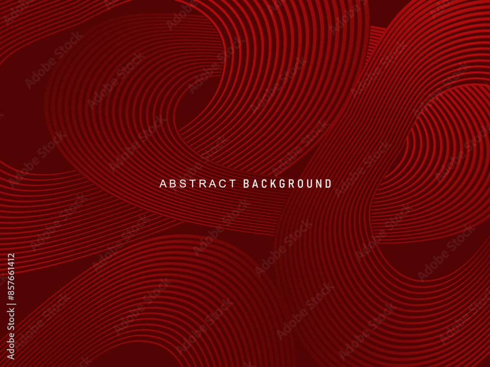 Abstract red glowing geometric lines on dark red background. Modern shiny red circle lines pattern. Futuristic technology concept, perfect for covers, posters, banners, brochures, websites, etc. Abstract red glowing geometric lines on dark red background. Modern shiny red circle lines pattern. Futuristic technology concept, perfect for covers, posters, banners, brochures, websites, etc.