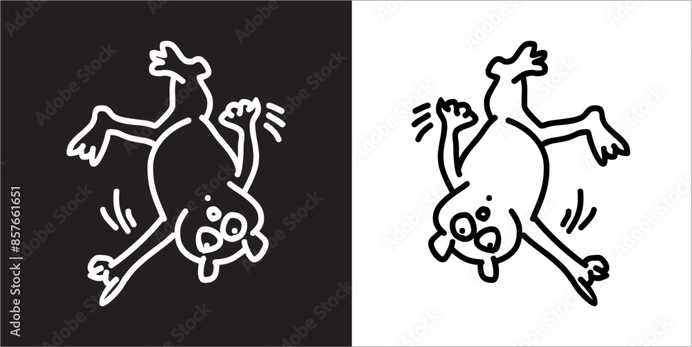 Fototapeta premium IIlustration Vector graphics of Bitsbats icon