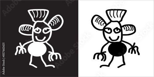  IIlustration Vector graphics of Bitsbats icon