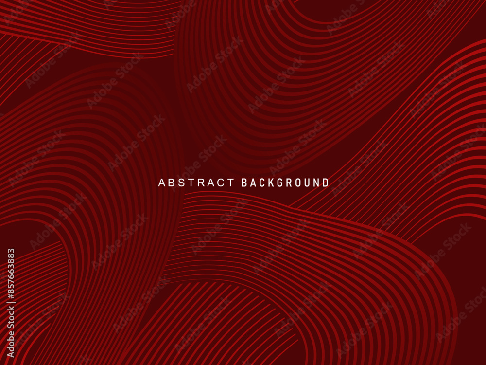 Abstract red glowing geometric lines on dark red background. Modern shiny red circle lines pattern. Futuristic technology concept, perfect for covers, posters, banners, brochures, websites, etc. Abstract red glowing geometric lines on dark red background. Modern shiny red circle lines pattern. Futuristic technology concept, perfect for covers, posters, banners, brochures, websites, etc.