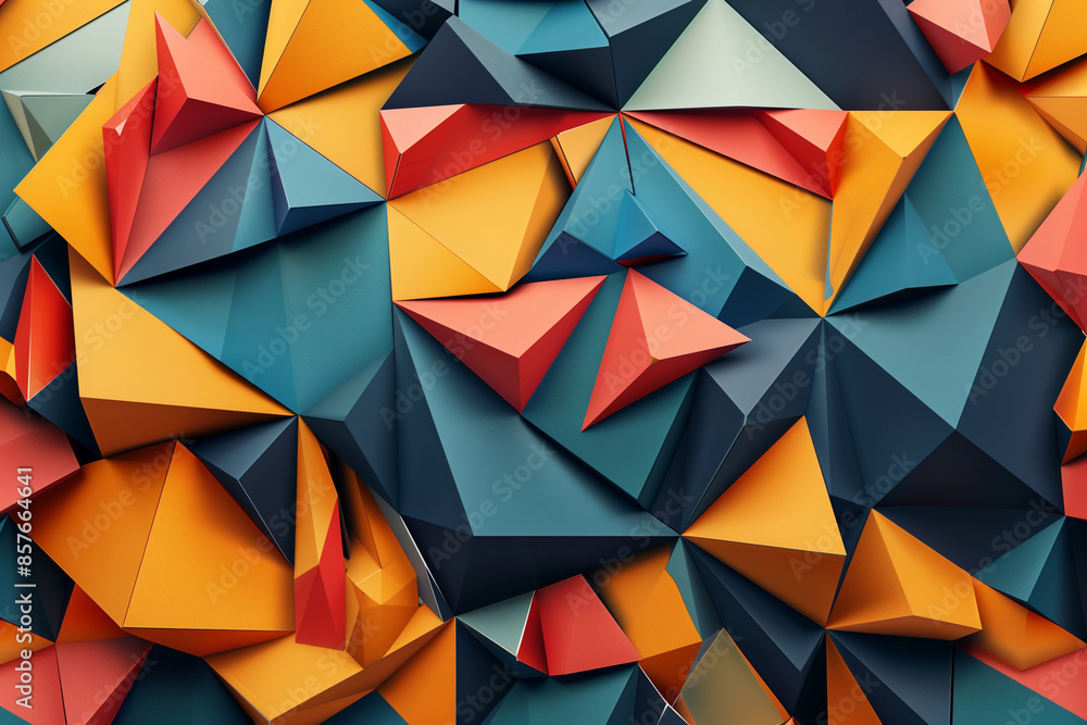 A colorful paper cutout with a variety of shapes and colors. The image is abstract and has a playful, whimsical feel to it A colorful paper cutout with a variety of shapes and colors. The image is abstract and has a playful, whimsical feel to it