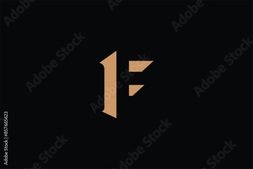 letter F modern iconic logo, letter F1 logo, letter F wings icon logo, letter 1 wings logo, logomark, icon symbol abstract template