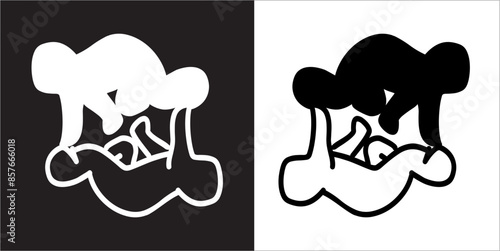  IIlustration Vector graphics of Bitsbats icon