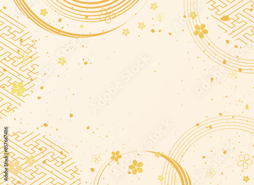  A beautiful background with Japanese patterns.