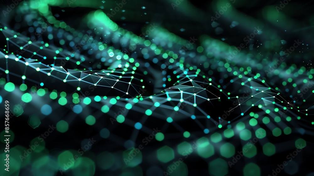 hexagon spiral banner illustration background, glowing, modern, blur, cyberpunk, neon color, green, black, HD, 2:1 hexagon spiral banner illustration background, glowing, modern, blur, cyberpunk, neon color, green, black, HD, 2:1