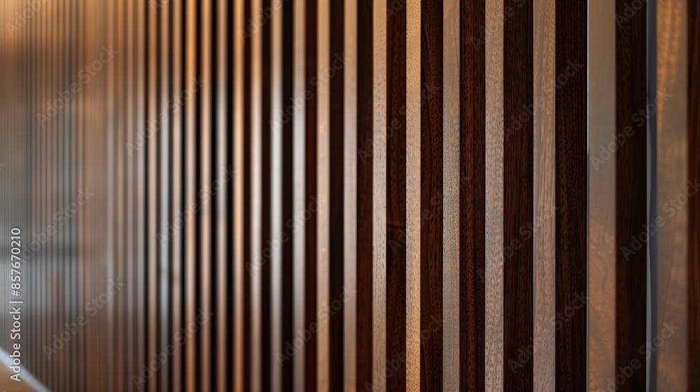 A mahogany dark wood vertical slat wall covering provides a rich and elegant backdrop. The individual slats, arranged vertically, exhibit a deep, warm tone with subtle variations in color and grain,
A mahogany dark wood vertical slat wall covering provides a rich and elegant backdrop. The individual slats, arranged vertically, exhibit a deep, warm tone with subtle variations in color and grain,