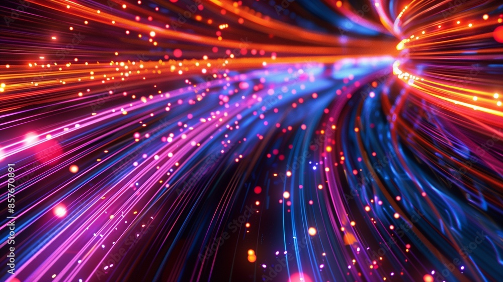 An abstract background of radiant light trails forming patterns. An abstract background of radiant light trails forming patterns.