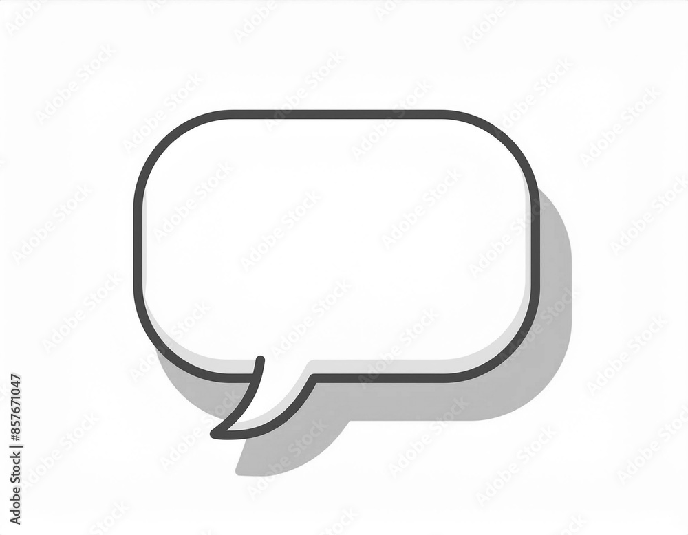 Naklejka premium 吹き出しのイラスト,Generative AI AI画像