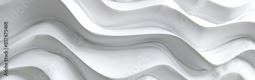 Abstract White Wavy Texture Background