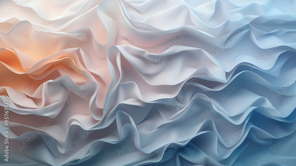 Obraz premium A sophisticated abstract 3D background featuring Japanese origami patterns with metallic finishes and intricate folding techniques, perfect for a luxurious and refined design