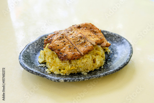 pork chop fried rice