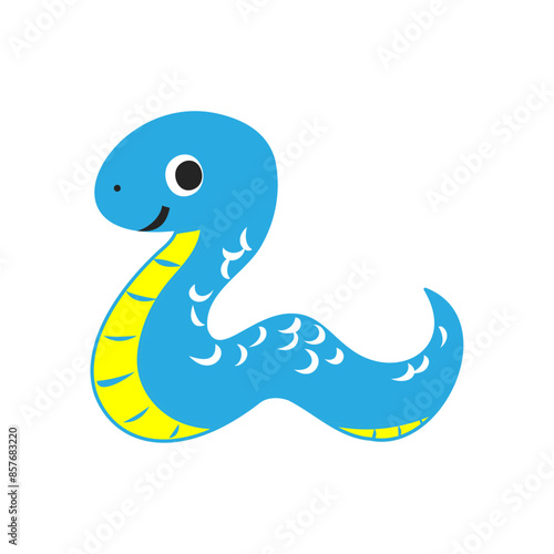 蛇。シンプルなベクターイラスト。
Snake. Simple vector illustration.