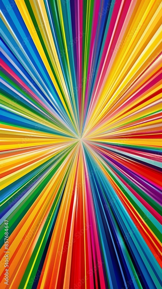 A colorful rainbow with a bright yellow center generated by AI A colorful rainbow with a bright yellow center generated by AI
