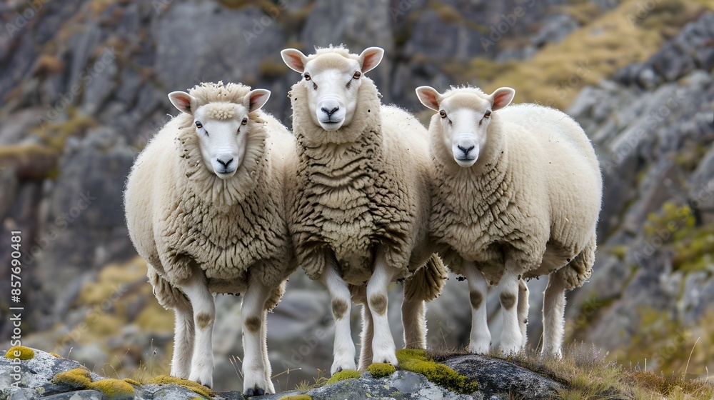 Fototapeta premium sheep in the field, sheeps, sheeps on nature, nature, sheep.