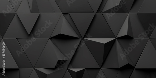 Schwarze geometrische Formen als Werbebanner photo