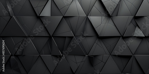Schwarze geometrische Formen als Werbebanner photo