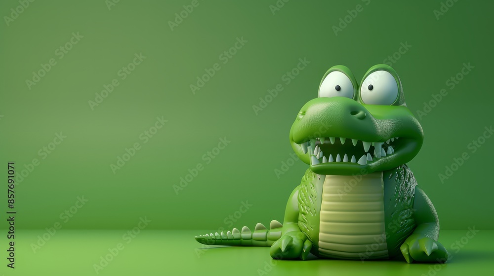 Cute cartoon moose is excited and shocked, isolated on green background. 3D illustration. Cute cartoon moose is excited and shocked, isolated on green background. 3D illustration.