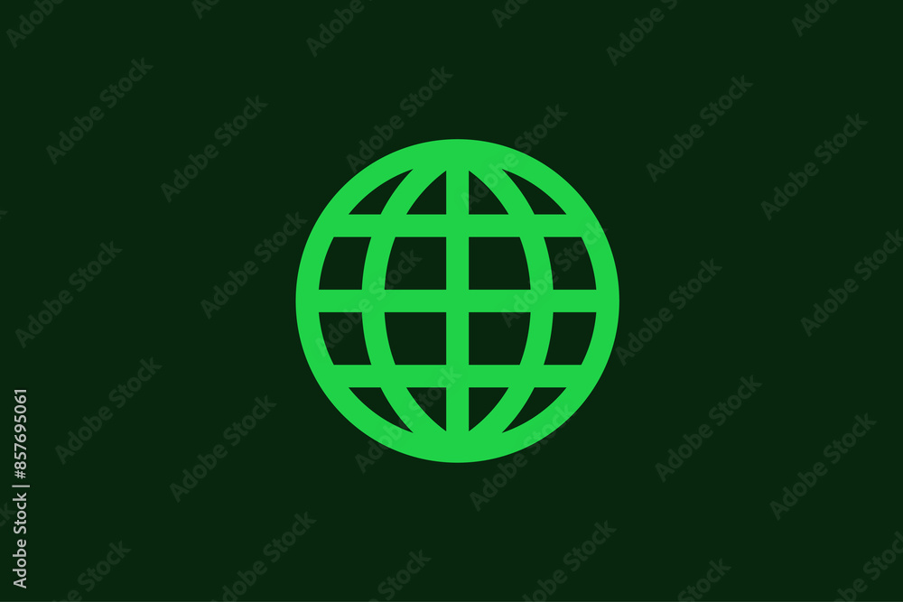 Concept of globe in a flat style. School education thin line icon. Children education stroke icon. Vector illustration Concept of globe in a flat style. School education thin line icon. Children education stroke icon. Vector illustration