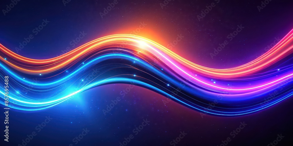 Abstract neon lighting with mesh colorful waves of light blue, orange, and purple, futuristic digital technology concept , neon, lighting, abstract, mesh, waves, colorful, light blue, orange Abstract neon lighting with mesh colorful waves of light blue, orange, and purple, futuristic digital technology concept , neon, lighting, abstract, mesh, waves, colorful, light blue, orange