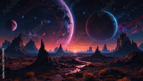 landscape with space