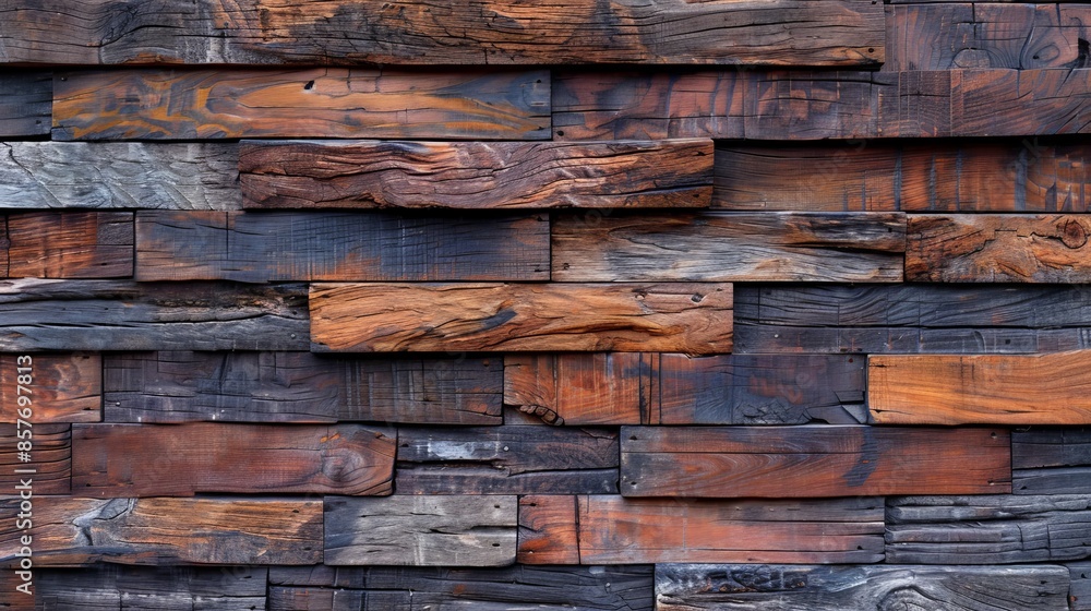 Weathered reclaimed wood plank 3D wall texture Weathered reclaimed wood plank 3D wall texture